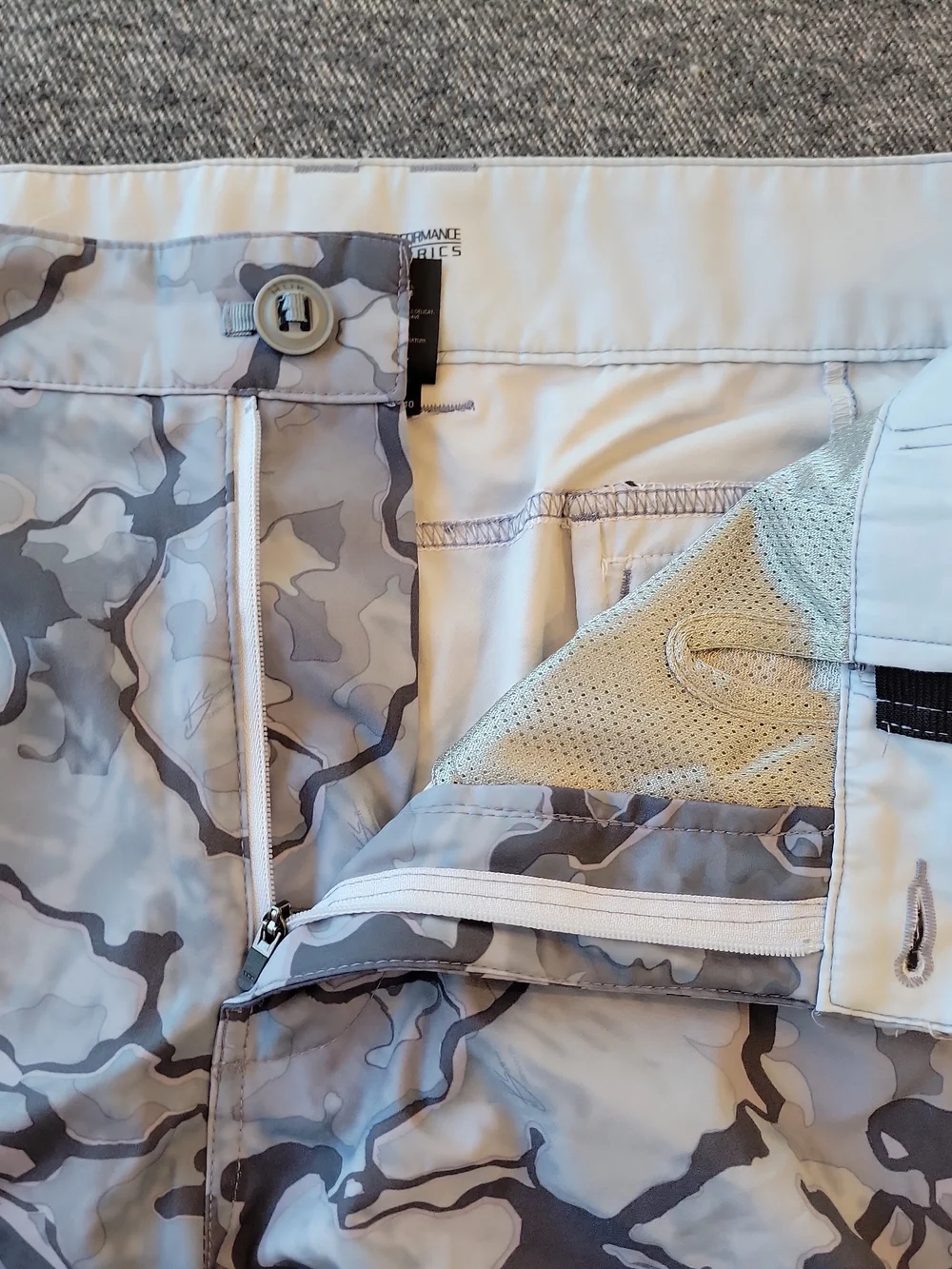 Huk Swim Trunks Men’s XL Blue‎ Camo Board Shorts Outdoors Fishing Inseam 6